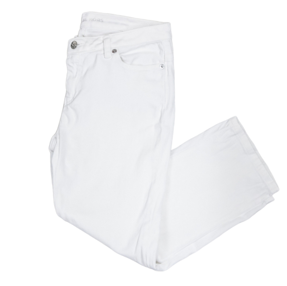 Michael Kors White Cropped Jeans Size 4